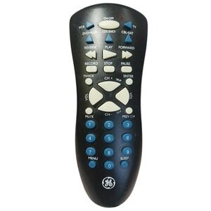 GE RC94906-D Universal Remote Control 4-Device TV VCR DVD AUX‎ CBL SAT